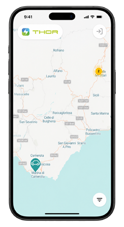 Mappa delle stazioni disponibili
