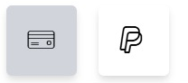 Metodi di pagamento: carta e PayPal